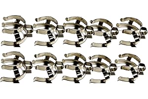 Dinglab, Glass Metal Clip for 24/40 Standard Taper joint,Standard Keck,Laboratory Lab Clamp Clip,Keck Clip,24# Standard Conic