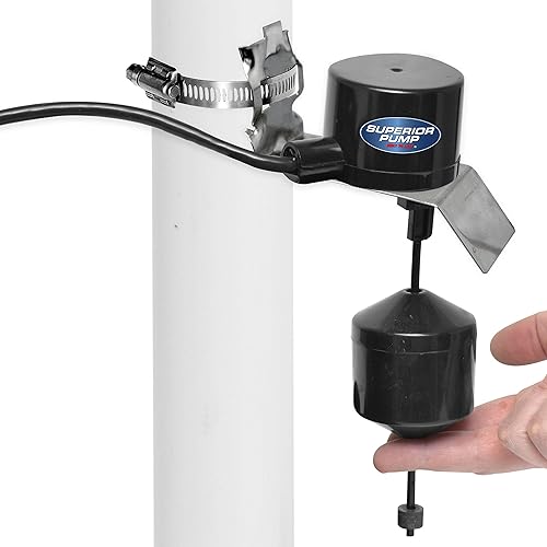 Superior Pump 92010 Vertical Float Switch, Black & 99522