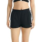 Adidas Womens 3 Stripes Active Essentials Cotton Boxer Short Bottom, Black, X-Large