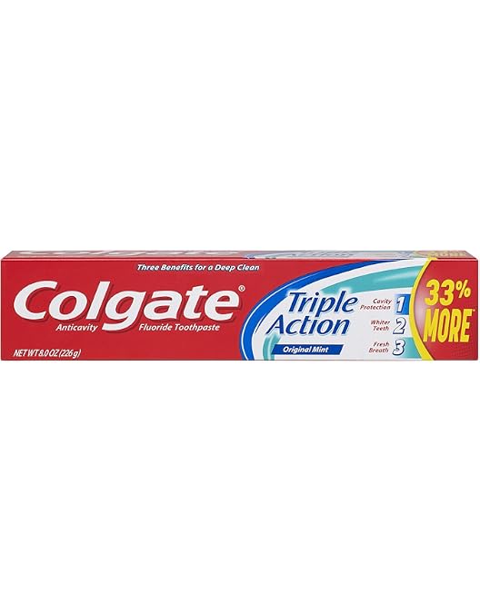 Colgate Toothpaste Triple Action Ingredients