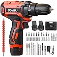 Cordless Drill 12v, Power Drill Set with 2 Batteries, 34pcs Accessories, Electric Drill with 2 Variable Speed 3/8'' Keyless Chuck 18+1 Torque Setting Drill Driver Set for Home Improvement