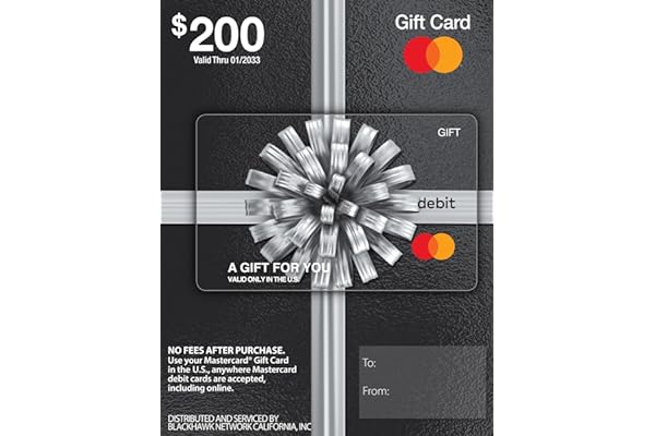 $200 Mastercard Gift Card (plus $6.95 Purchase Fee)