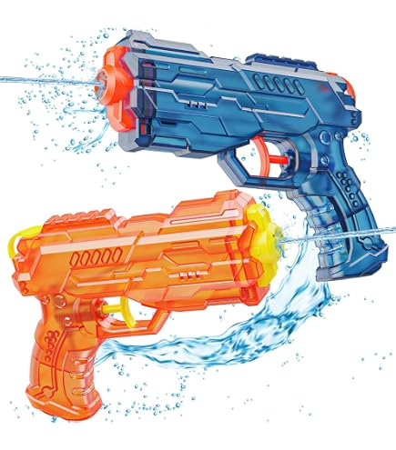 Set De 2 Pistolas De Agua Con Paraguas, Juguete De Verano Con Diseño De Pato Y Dragón, Para Batallas En Jardín Y Piscina