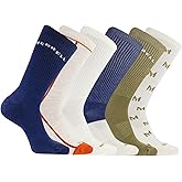 Merrell Men's and Women's Recycled Cushioned Crew Socks-6 & 12 Pairs-Hiking Arch Support