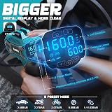 Ecarke Cordless Air Compressor for Makita 18V Battery 160 PSI 4 Nozzles view 3