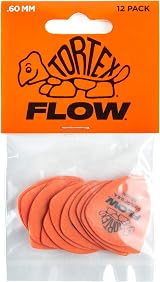 Dunlop Tortex Flow Picks .60mm Orange Set of 12 view 4