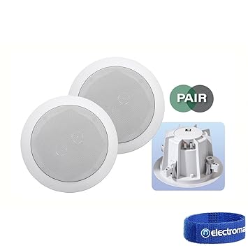 E Audio B412b 8 2 Way Round Ceiling Speakers With Twin Amazon Co