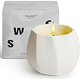 TALENT CANDLES Scented Candle for Home, Luxury Ceramic Jar, Natural Soy Candle, Amalfi Citrus