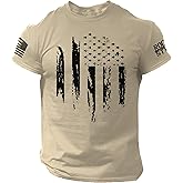 Rogue Style American Distressed Flag Men T Shirt – Patriotic Shirts for Men