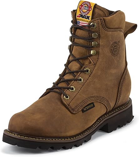 justin insulated work boots