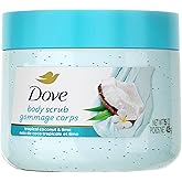 Dove Body Scrub - Coconut &amp; Lime, pH-Balanced Whipped Texture, 15 oz | For dry, dull skin, Helps renew skin texture, With Dove moisturizing cream, For shower self-care, Coconut &amp; Lime