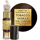 Tobacco Vanilla Unisex Body Oil (10ml Roll On), for Women and Men, Strong, Long Lasting, Travel Size, Oriental Spicy Fragrance