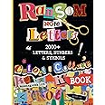 Ransom Note Letters Cut Out and Collage Book: 2000+ Letters, Numbers ...