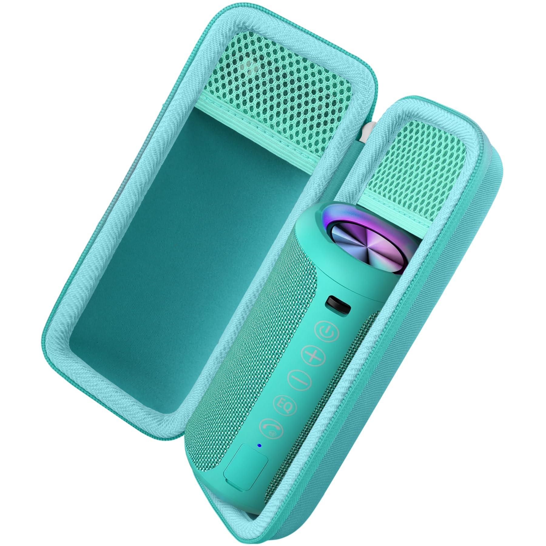 Khanka Case for Ortizan X10P/X10B/X8Pro Portable Bluetooth Speaker,Travel Carrying Storage Cover for Ortizan X10P/X10B/X8Pro Portable Bluetooth Speaker with Carry Handle,Case Only(Green)