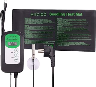 AIICIOO Sämling-Heizmatten-Thermostatregler - Saatkeimanlage-Heizkissen mit Temperaturregler