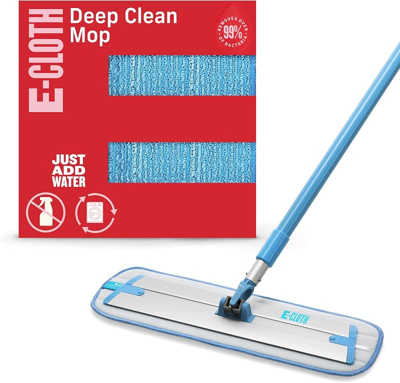 E-Cloth Deep Clean Mop Microfibre for Hardwood Tile Stone Floors 1 Pack