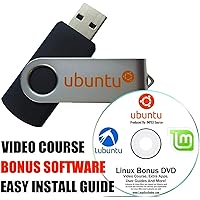 Ubuntu Linux 19.04 Bootable 16GB USB Flash Drive - Includes Boot Repair and Install Guide and BONUS DVD Disc Learn to…