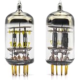 LINLAI Aurora Series 12AU7 / ECC82 Preamp Vacuum Tubes, Golden Pins, Dual-Plate Extreme Precision Matched Pair, Elegantly Packaged Gift Box,2 Pack