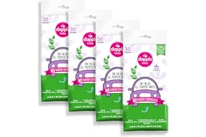 All Purpose Wipes by Dapple Baby, Hypoallergenic & Powered by Plants Cleaning Wipes, Hint of Lavender 30 Count (Pack of 4)