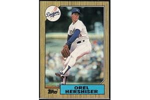 1987 Topps #385 Orel Hershiser Dodgers MLB Baseball Card NM-MT