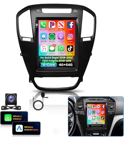 Roinvou 4+64G Android 15 Autoradio per Buick Regal/Opel