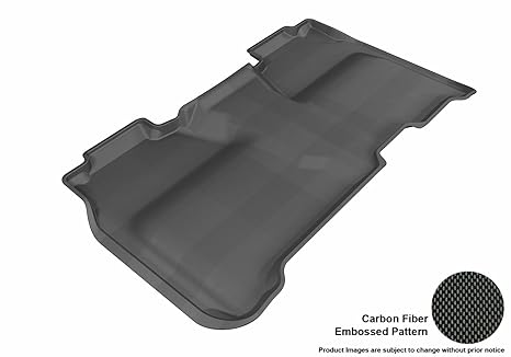 3d Maxpider Second Row Custom Fit All Weather Floor Mat For Select Chevrolet Silverado Crew Cab Gmc Sierra Crew Cab Models Kagu Rubber Black