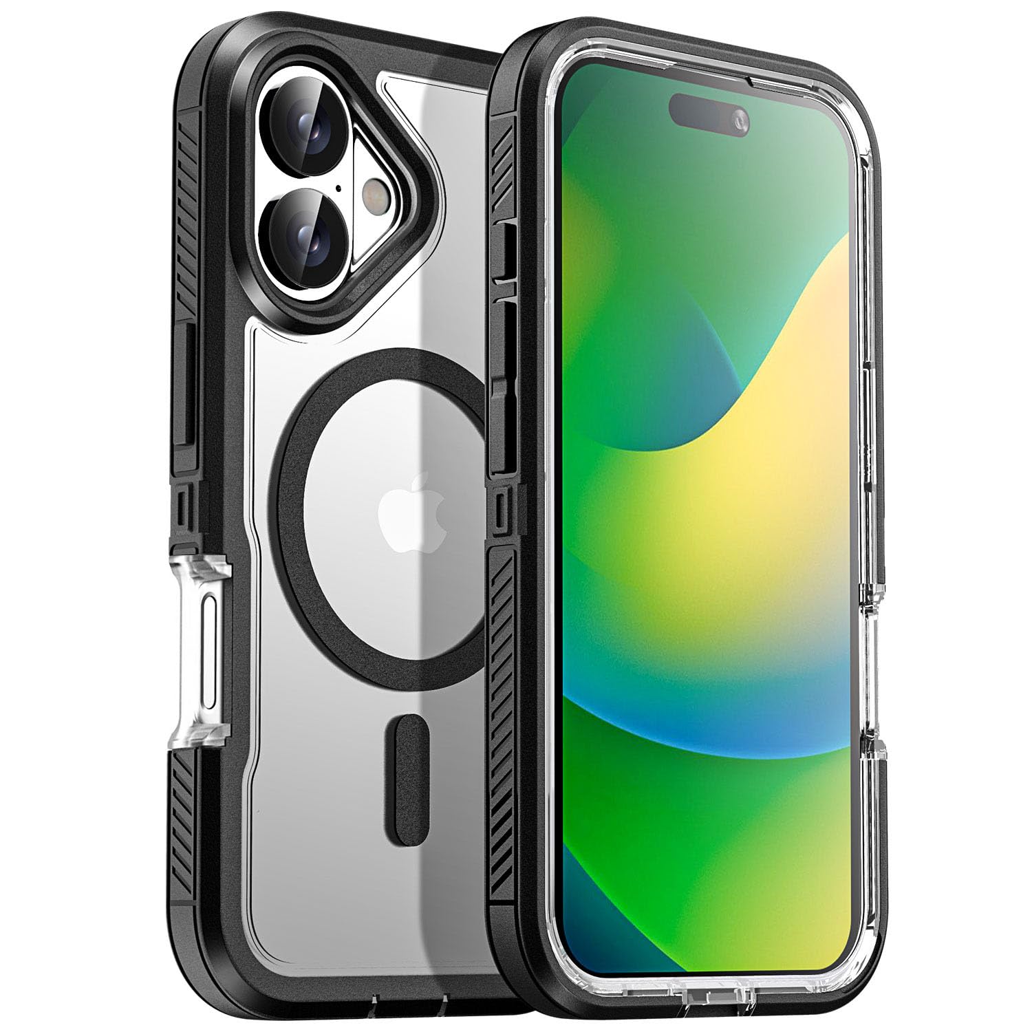 AICase iPhone 16 Case[Compatible with Magsafe],Magnetic Heavy Duty Drop Protection Full Body Rugged Shockproof/Dust Proof Military Protective Tough Durable for iPhone 16 6.1"_4