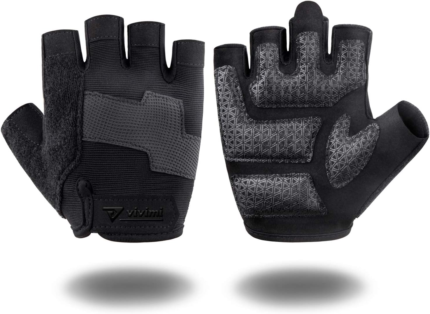 VIVIMI Workout Weight Lifting Gym Gloves Men and Women, with Wrist Wrap Support, Compatible with Apple Watch, Full Palm Protection and Strong Grip for Weighted, Weightlifting, Training, Exercise, Fitness and Pull ups