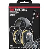 3M WorkTunes AM/FM Hearing Protector with Audio Assist Technology, 24 dB NRR, Ear protection for Mowing, Snowblowing, Constru