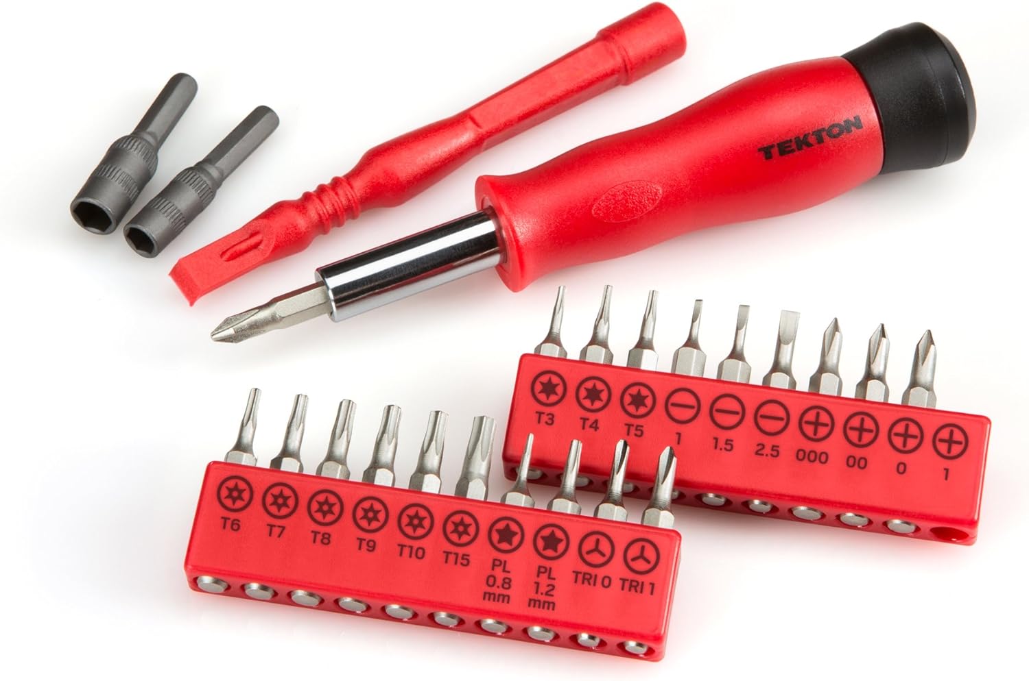 TEKTON 2841 Everybit (TM) Ratchet Screwdriver, Electronic Repair Kit and Security Bit Set, 135-Piece - - 