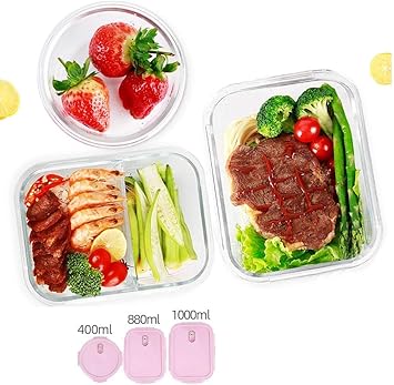 Lonchera, partición aislada de Bento Juego de 3 piezas Separación ...