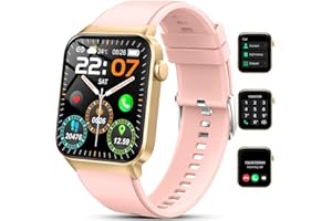 UAUE Smart Watch for Women Men(Answer/Make Call), 1.85" Smartwatch 113 Sports Modes Fitness Tracker with Heart Rate Sleep Blood Oxygen Monitor Pedometer, IP68 Waterproof Fitness Watch for Android iOS[2024]