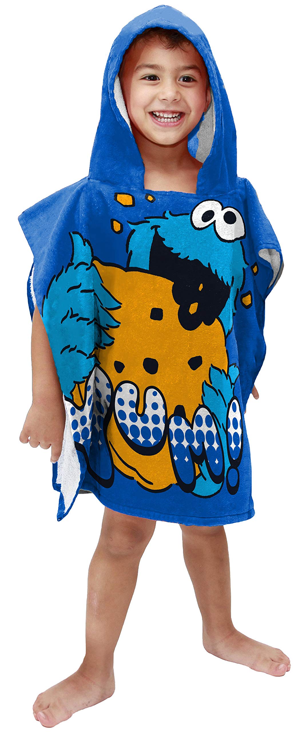 cookie monster hooded towel