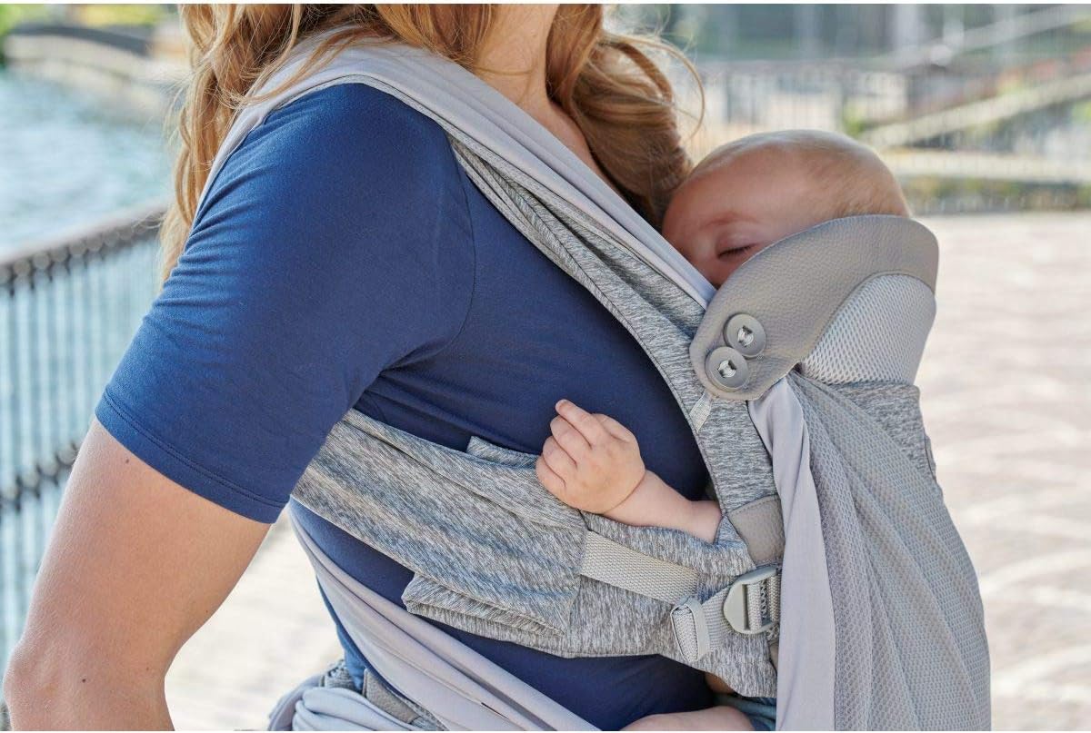 Écharpe D'allaitement Boppy Infinity Chicco - Gris - 17 Cm - Discrète Et Confortable