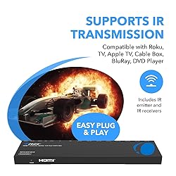 OREI HDMI Extender Splitter 1 in 8 Out Over CAT6/7