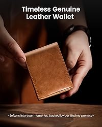 Genuine Leather Wallet for Men - Top Grain & RFID