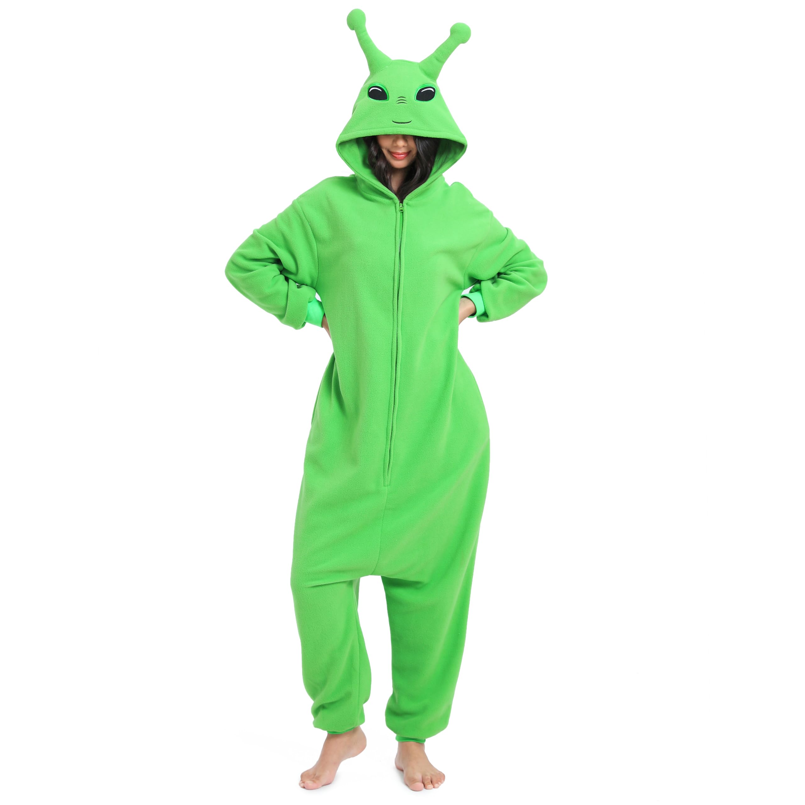 Photo 1 of NAITOKE Adult Animal Onesie Halloween Costume Cosplay One-Piece Pajamas Women Man Teens Green (Size Unknown)