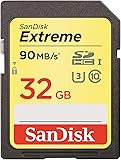 SanDisk Extreme 32 GB SDHC Class 10 Memory Card up to 90 Mbps with U3 Ratings - Black
