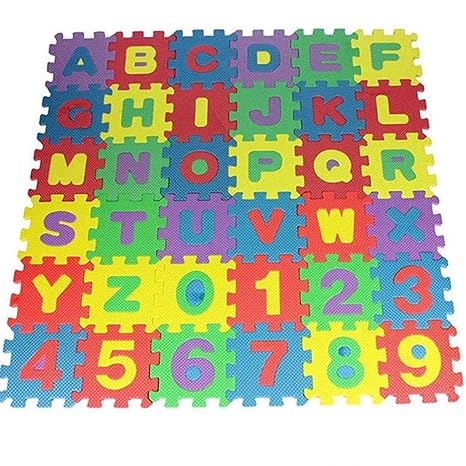 36pcs Puzzle Fai Da Te Gioca Mat Schiuma Eva Molle Del