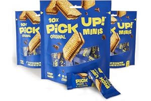 Bahlsen PiCK UP! Minis Original (3 Bags, 3x10 individual cookies, 30 cookies total) - German chocolate sandwiched between two crisp biscuits - Kosher (0.37 oz single servings individually wrapped)