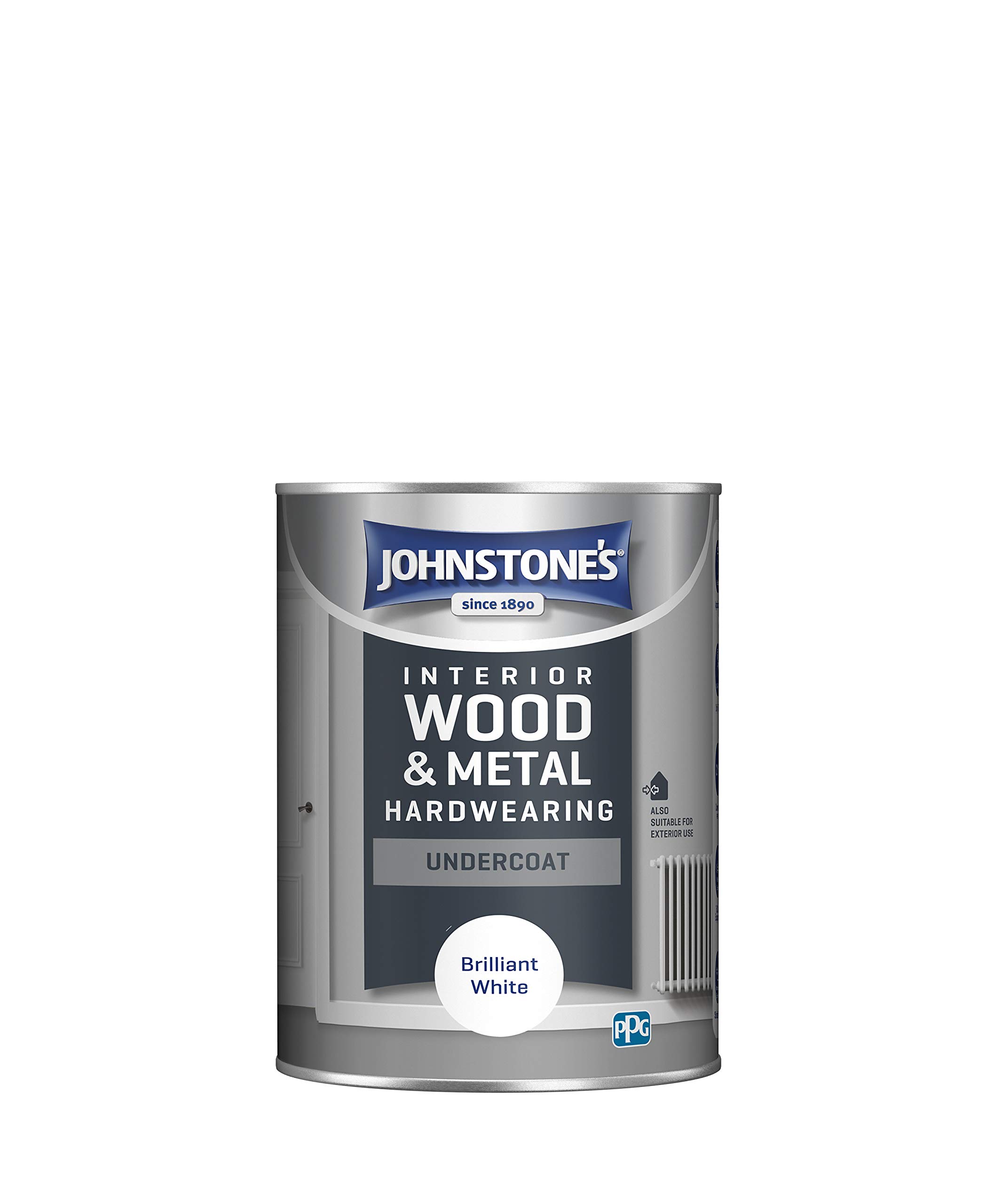 Johnstone's All Purpose Undercoat Paint - Brilliant White 1.25L