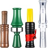 WinnerWhy 4 Pieces Duck Calls for Hunting Mallard Realistic Sounding Duck Call Decoys Whistle Game Outdoor Voice Loud Sound Call Hunting