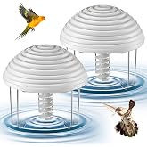 Hohean Water Agitator for Bird Bath, Battery Birdbath Water Circulator, Waterproof and Quiet, Energy Saving Bird Bathtub Mixer for Patio Garden Pond Decoration(Grey,2 Pack)
