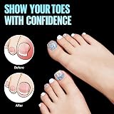 TOMICCA 120pcs Short False Toenails 12 Sizes Matte Fake Toe Tips 16mm Wide view 4