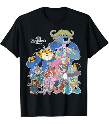Amazon.com: Disney Zootopia Character Group and Logo Long Sleeve T