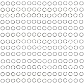 1000pcs 3mm Stainless Steel Rings Jump Rings Connector Rings for Jewelry Making Necklaces Bracelet Earrings Keychain DIY Craft (Silver, 3mm)