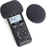 YOUSHARES DR05X Windscreen Foam & Furry Muff 2 Pack for DR-05X Recorder view 4