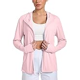 CHALLMOTI Women's Sun Protection Jacket Zip up Hoodie Lightweight Long Sleeve UV Cover Up Hiking Shirt UPF 50+