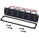 RVBOATPAT 4PCS Waterproof Toggle Switch 12VDC 30A 250VAC 15A SPST 2 Pin ON Off Heavy Duty with Waterproof Cover Cap for Car M