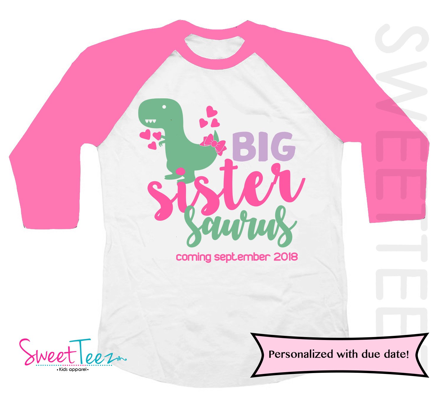 Buy > big sister dinosaur shirt > in stock